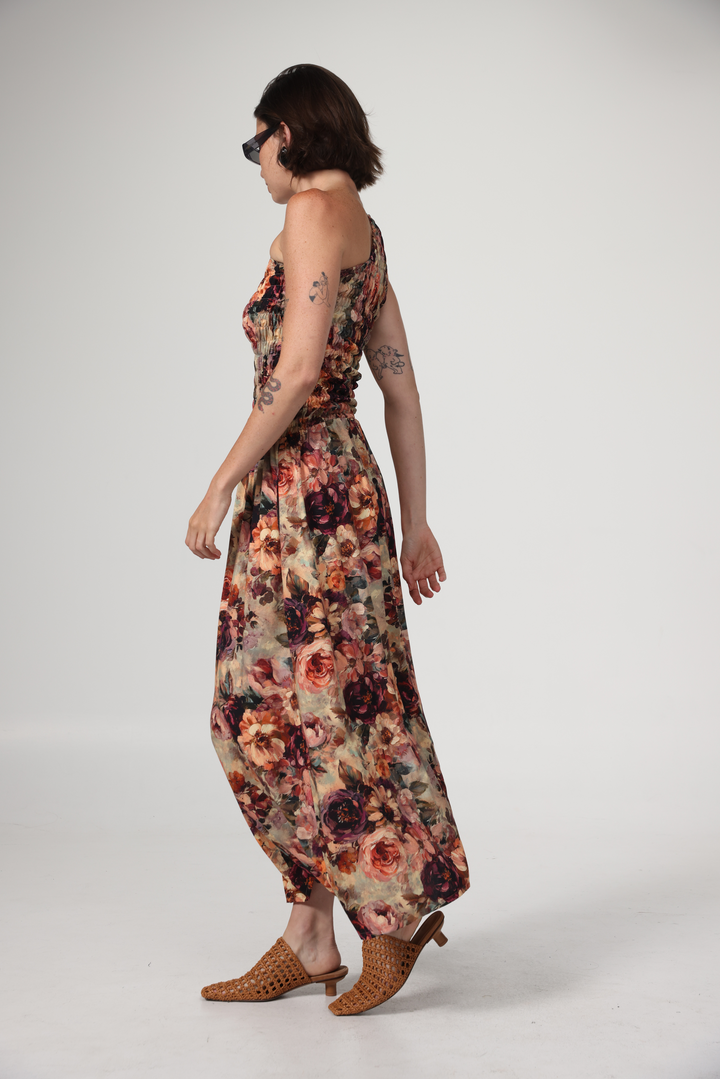 Wonder Floral One Shoulder Dress