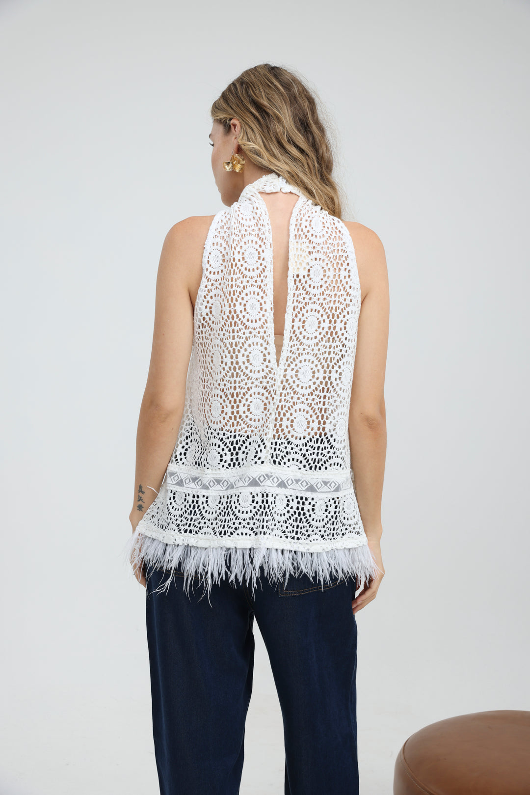 Marigold White Tank