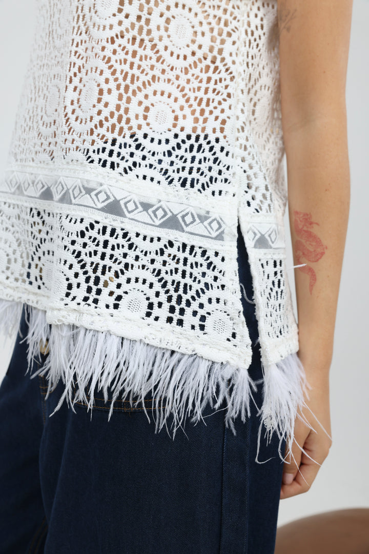 Marigold White Tank