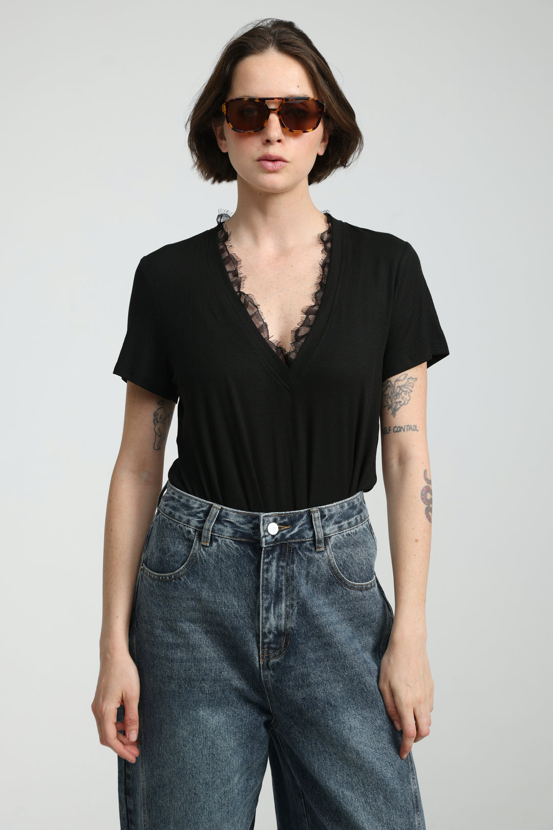 Mystery Black Rib T-Shirt