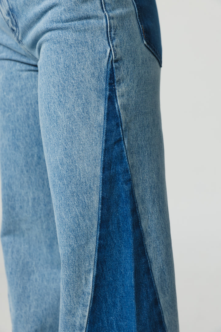 Star 501 Blue Mix Wide Denim