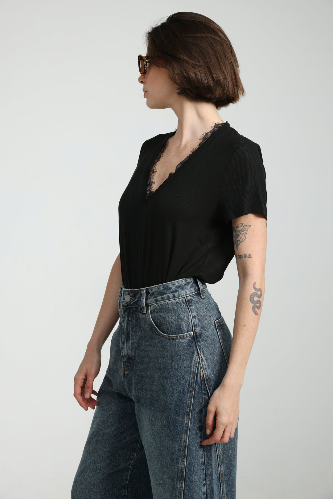 Mystery Black Rib T-Shirt