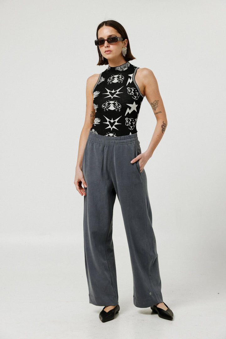 Flies Black Knitted Bodysuit