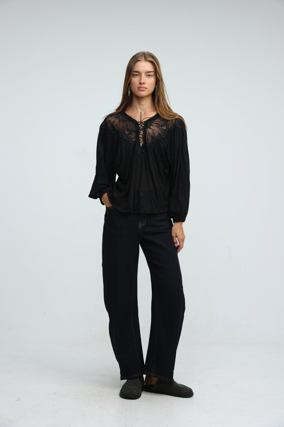 Reverie Black Blouse