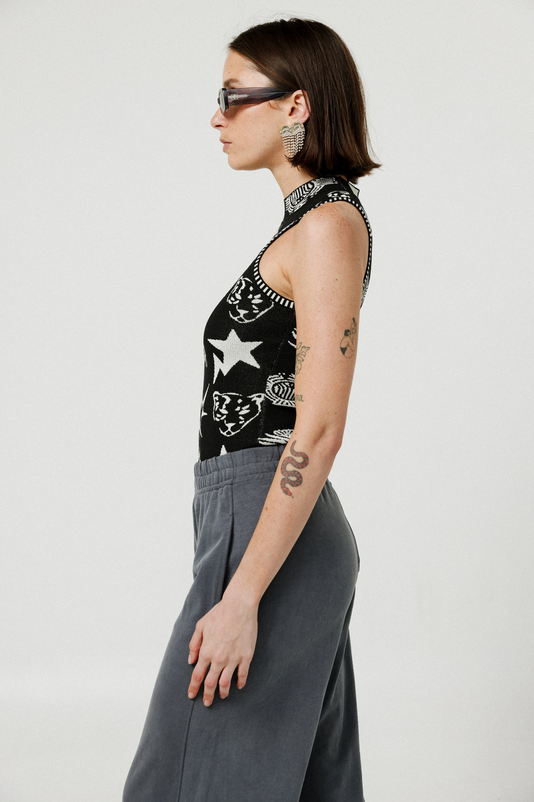 Flies Black Knitted Bodysuit