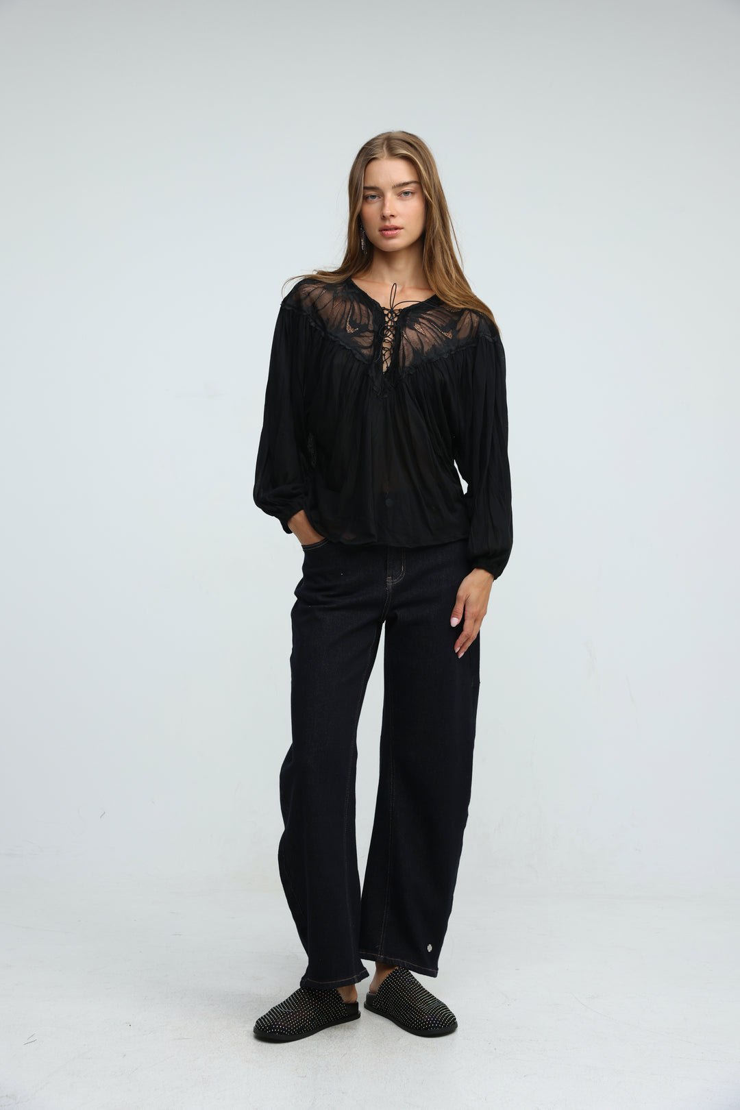 Reverie Black Blouse