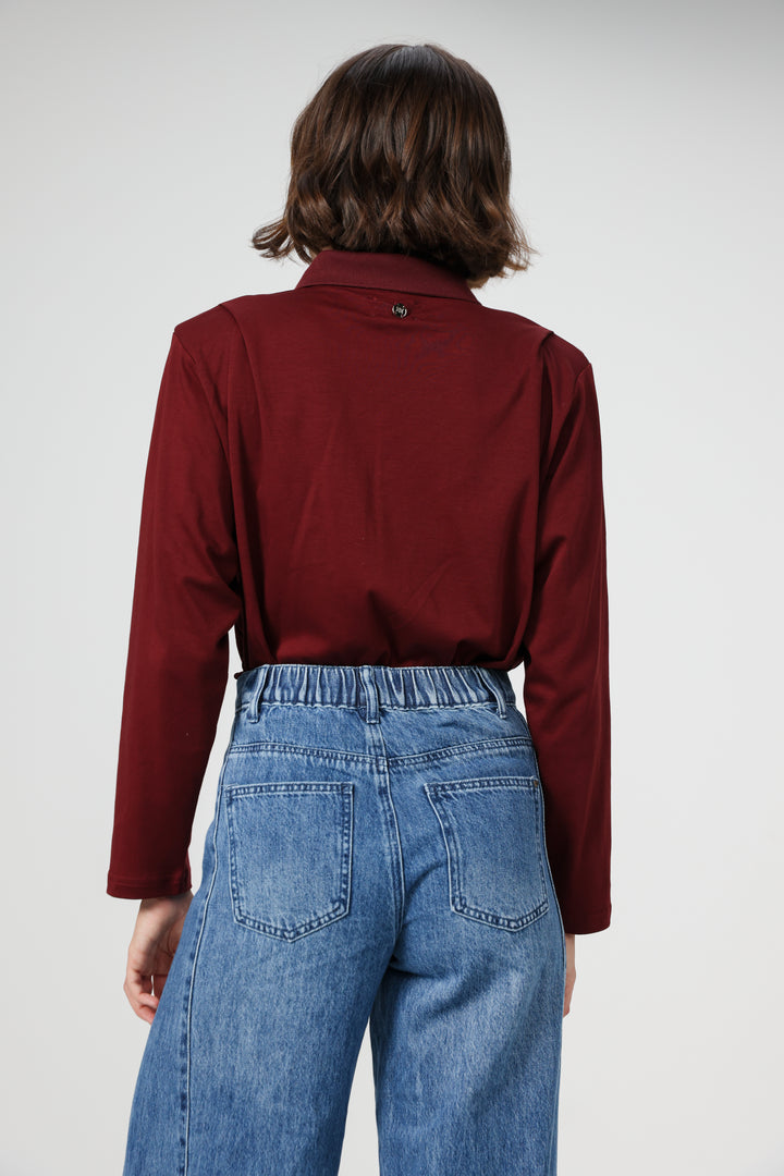 Wakeup Wine Padded Polo