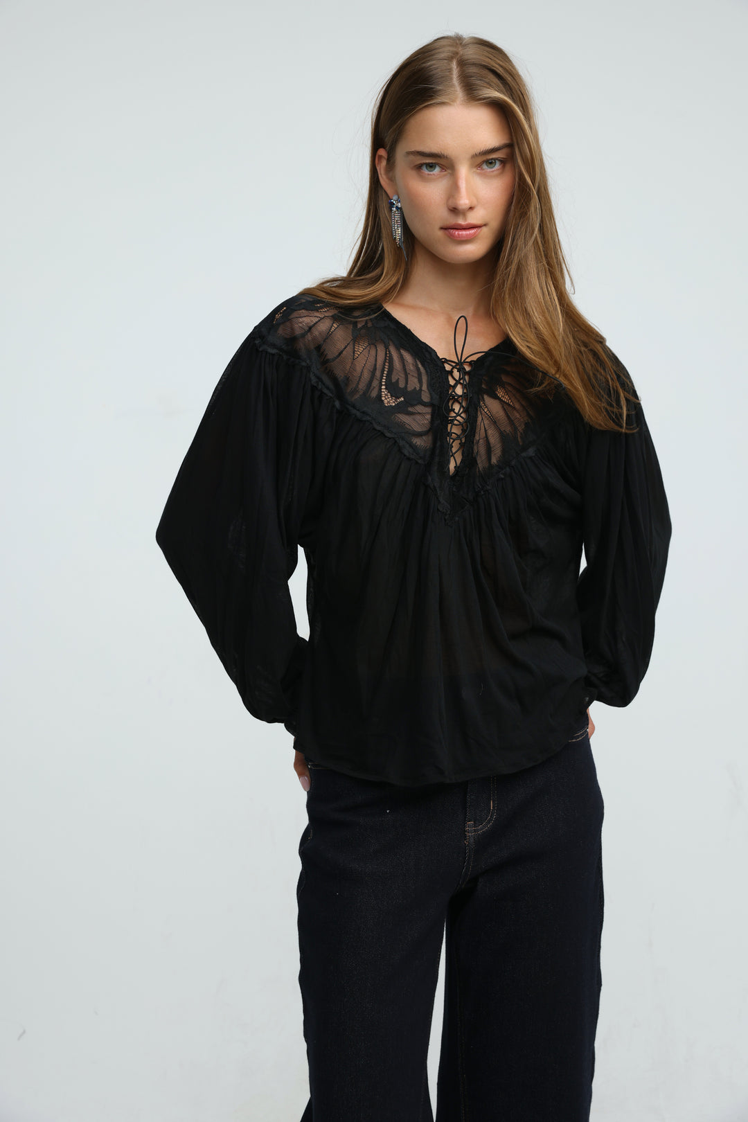 Reverie Black Blouse