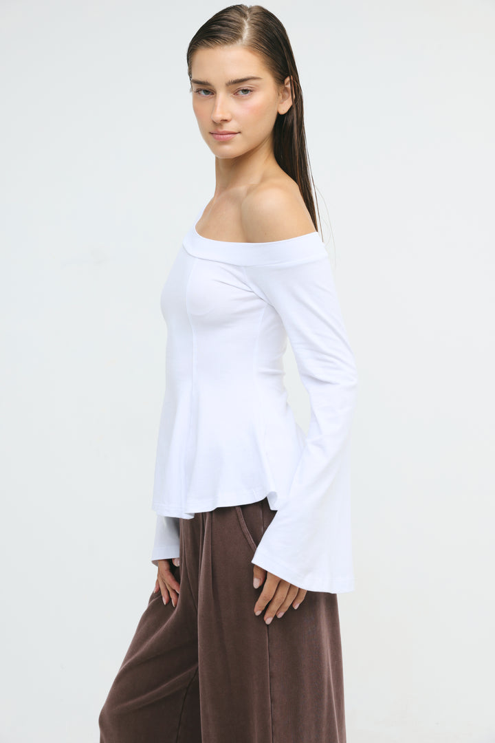 State White Drop Shoulder Shirt