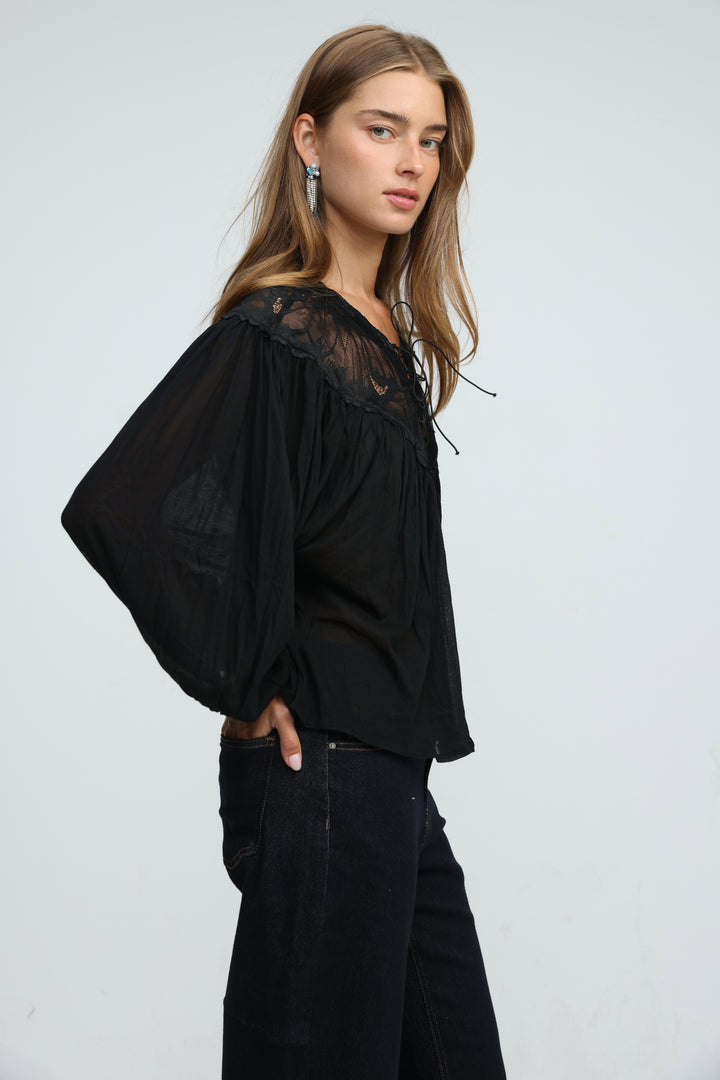 Reverie Black Blouse