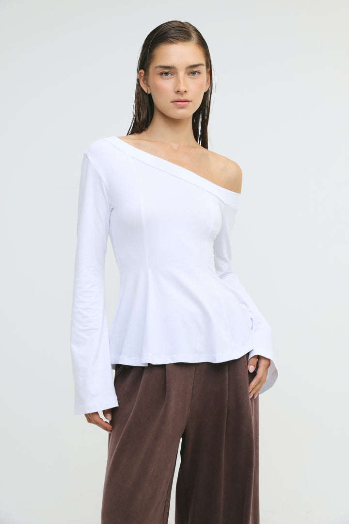 State White Drop Shoulder Shirt