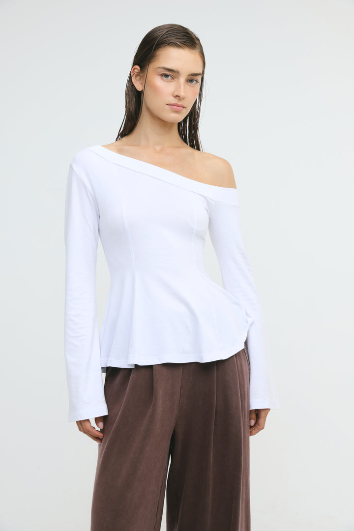 State White Drop Shoulder Shirt