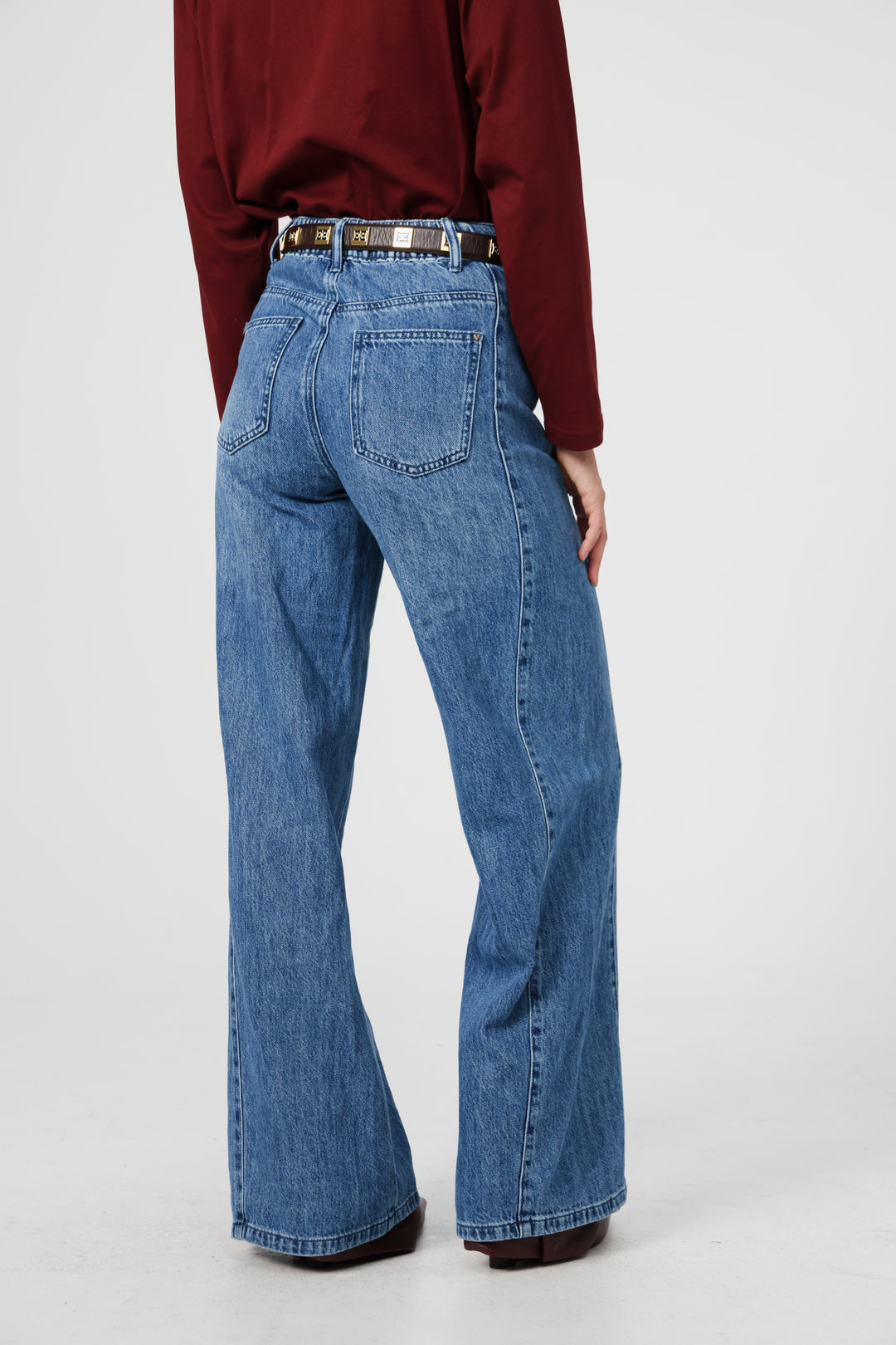 EE Brown Leather Belt