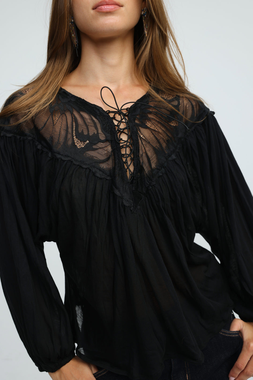 Reverie Black Blouse