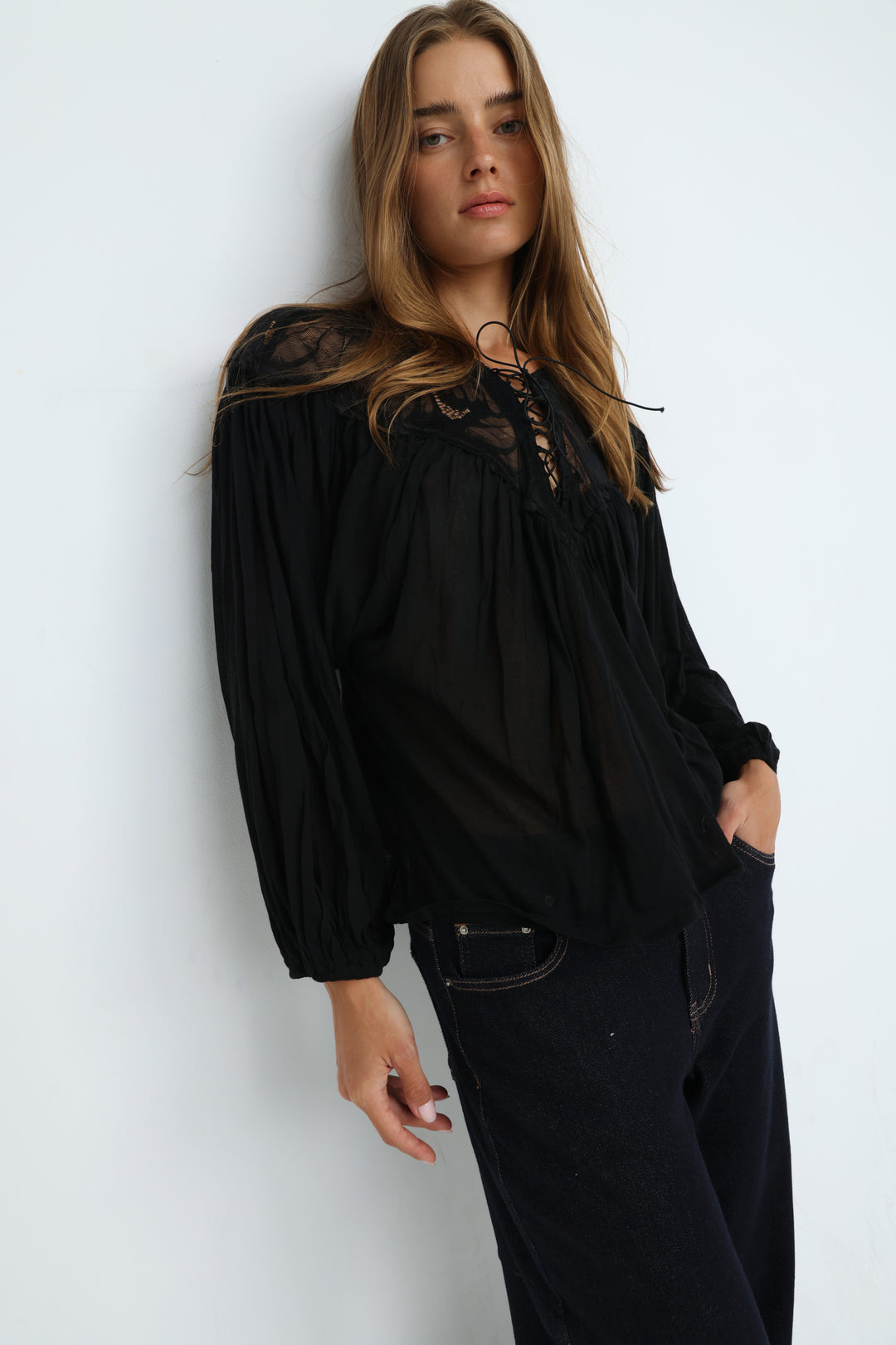 Reverie Black Blouse
