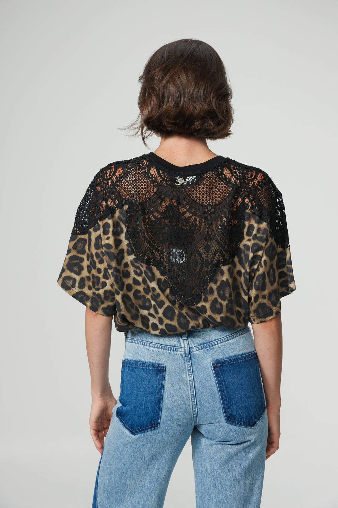 Lion Leopard Lace T-Shirt