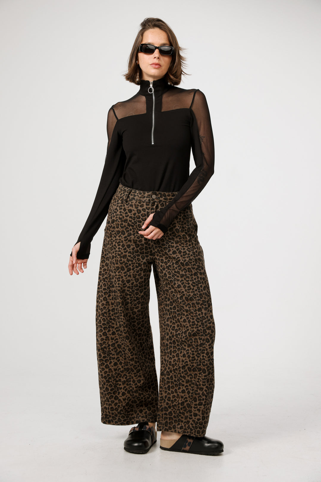 Star 123 Leopard Denim ג'ינס מנומר לנשים