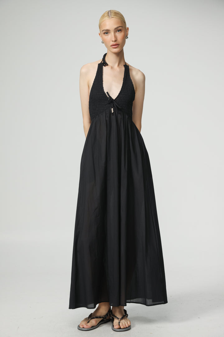 Lips Black Dress