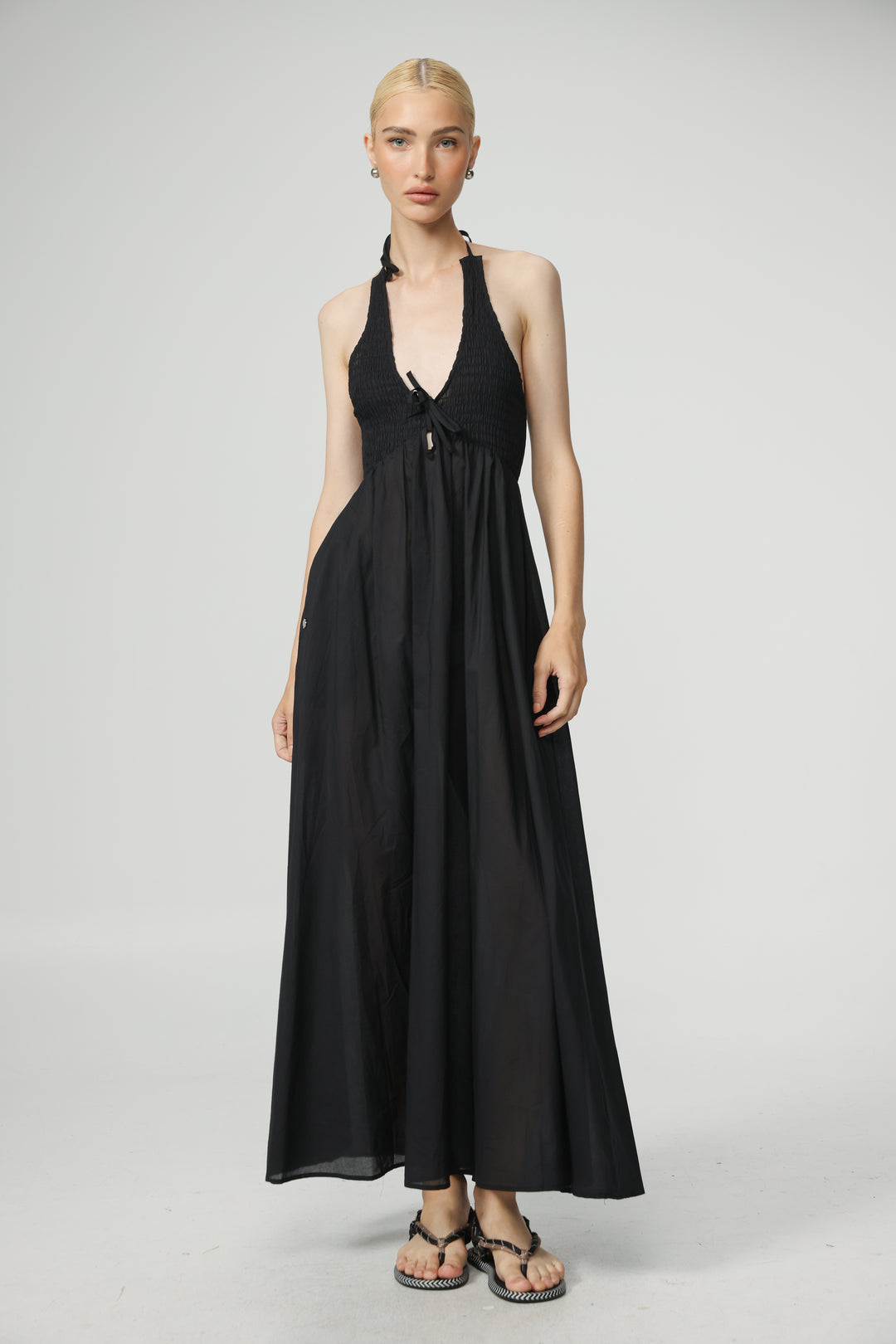 Lips Black Dress