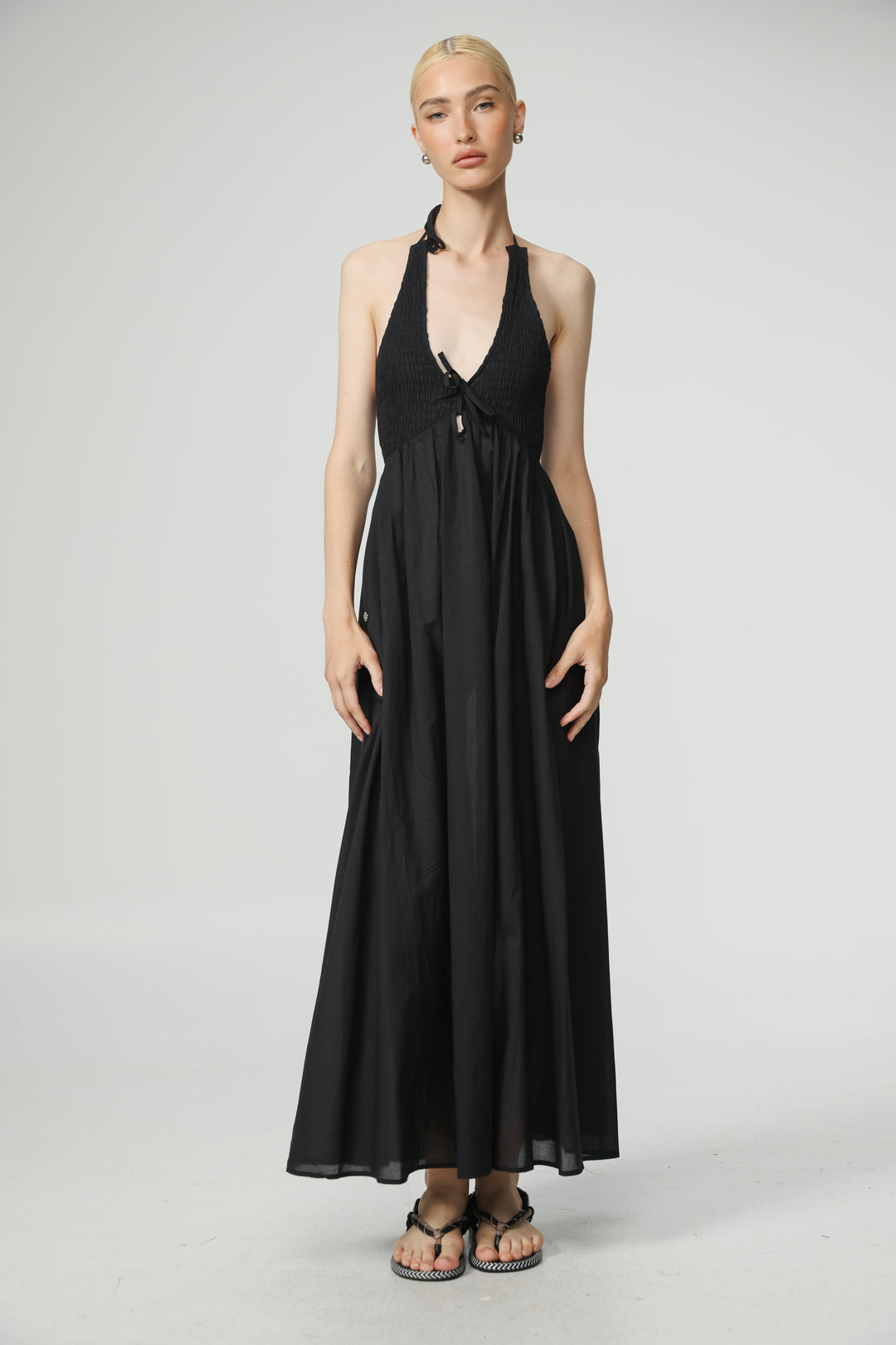 Lips Black Dress