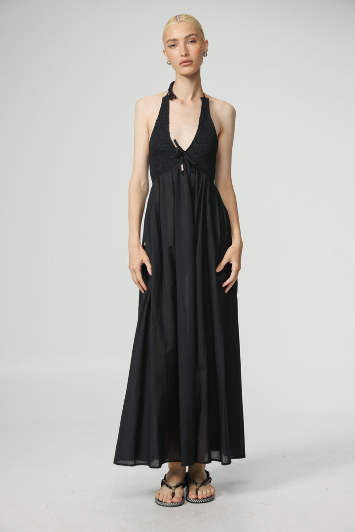Lips Black Dress