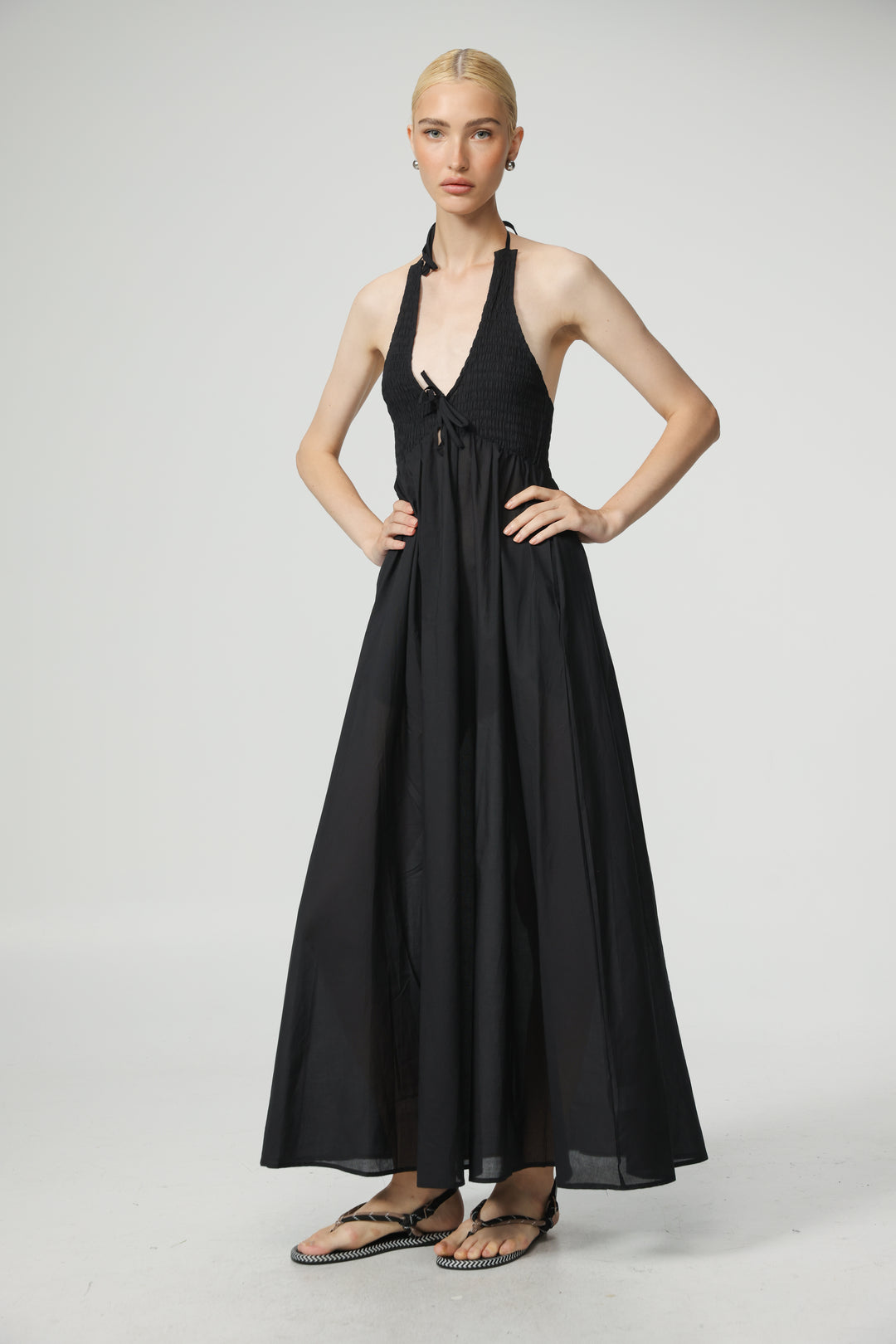 Lips Black Dress