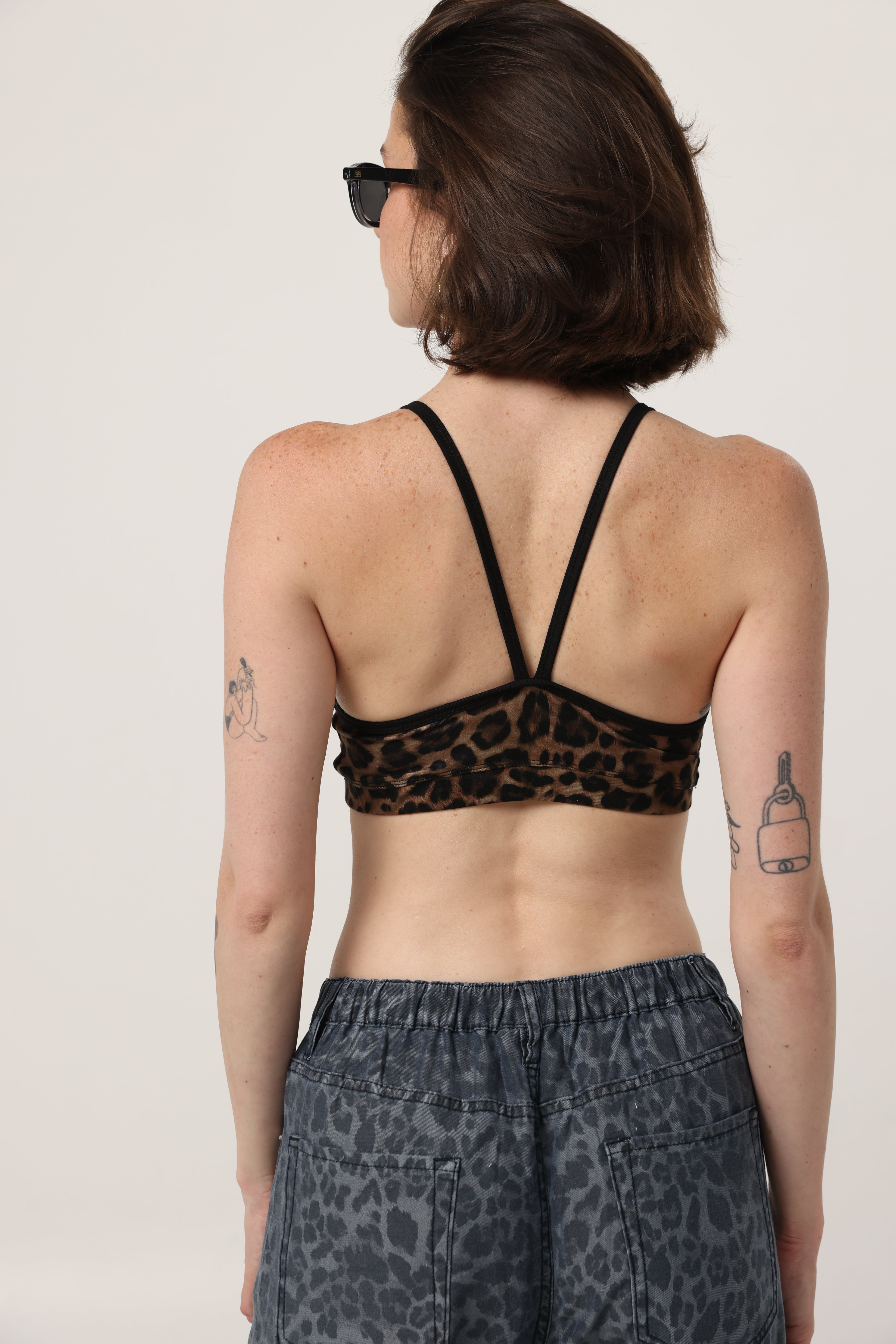 Leopard Crossover Back Bralette – SEESTARZ