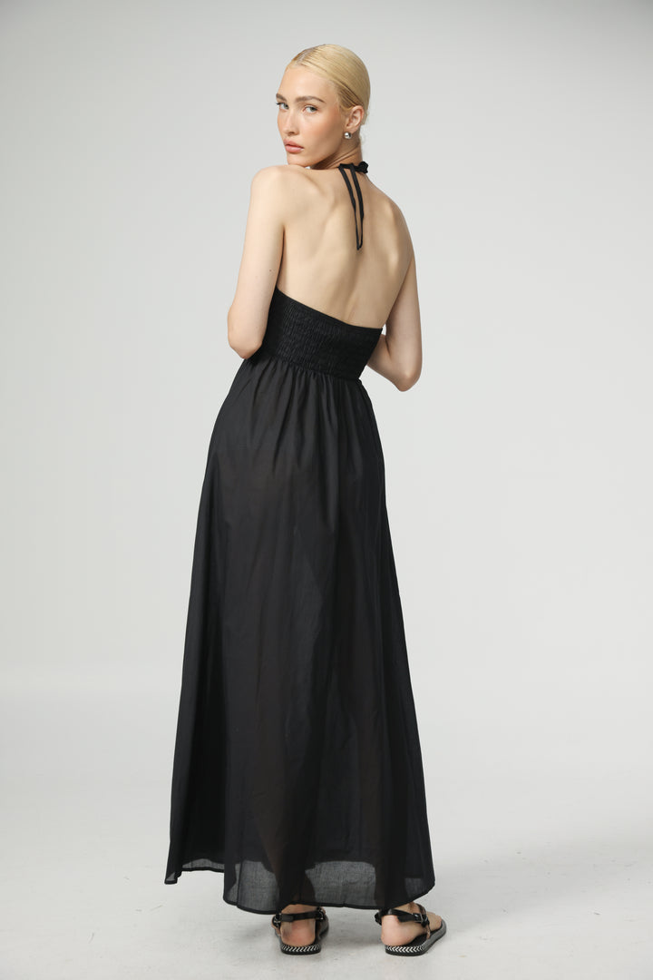 Lips Black Dress