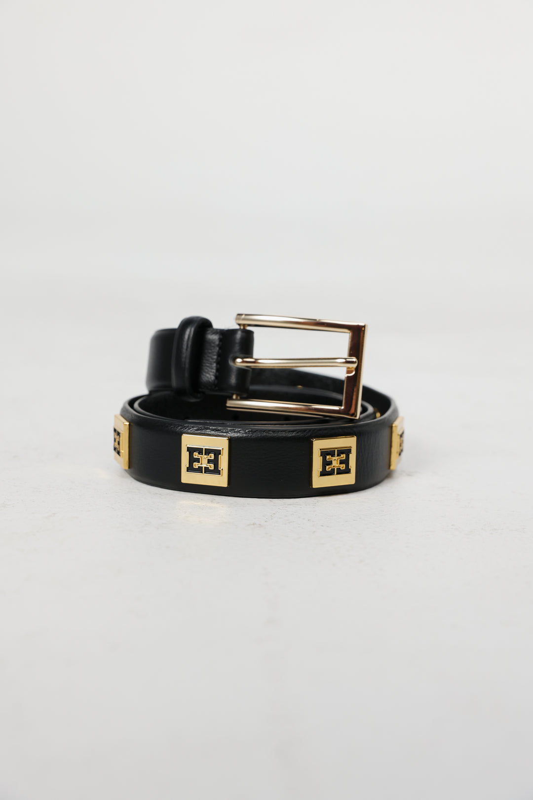 EE Black Leather Belt