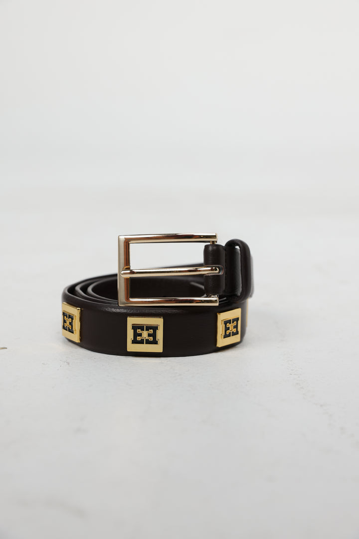 EE Brown Leather Belt