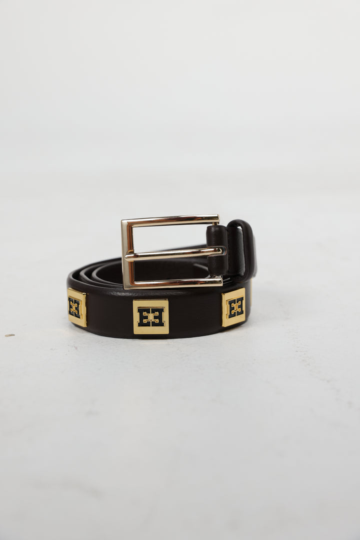 EE Brown Leather Belt