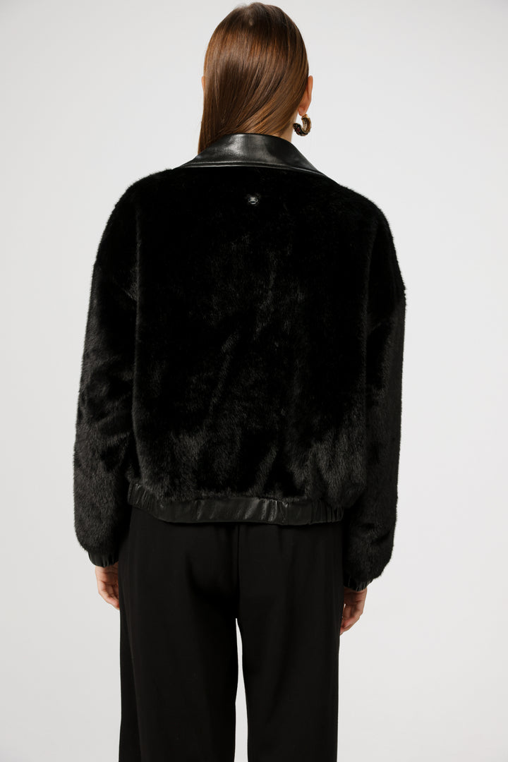 Fluffy Black Coat