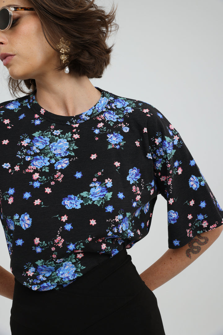 Rock Blue Floral T-Shirt