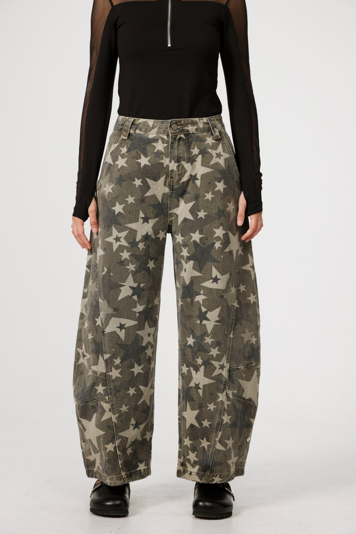 ג'ינס כוכבים קו מותן בינוני Star 123 Stars Denim 