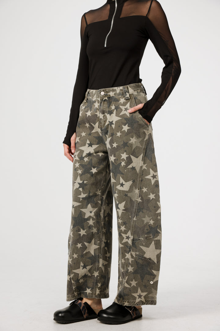 ג'ינס כוכבים עם כיסים Star 123 Stars Denim 