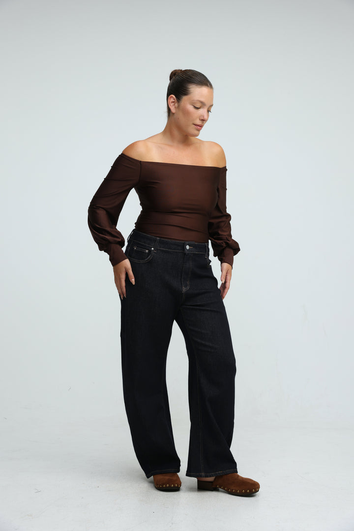 Era Purple Off Shoulder Bodysuit