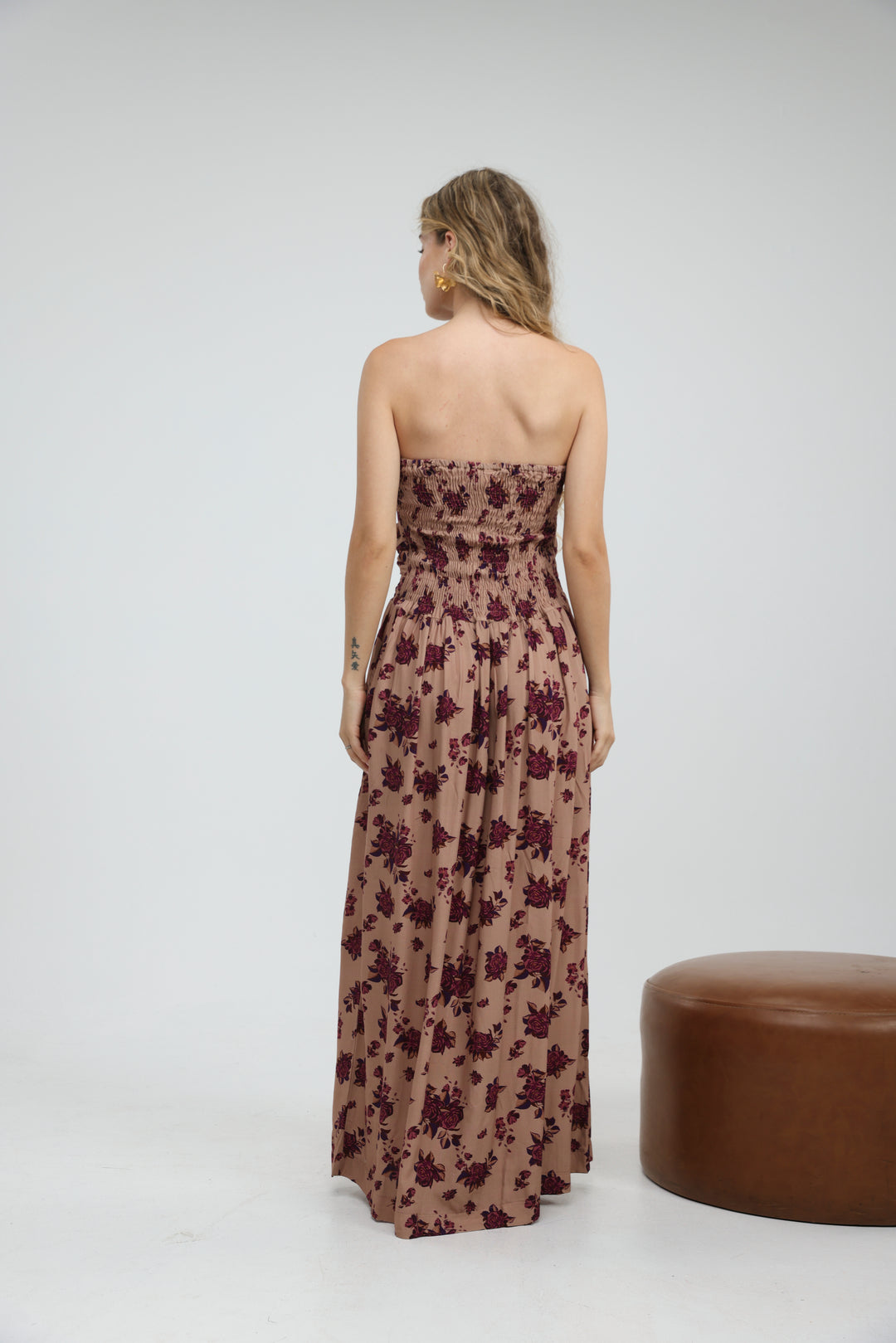 Listen Beige Floral Dress