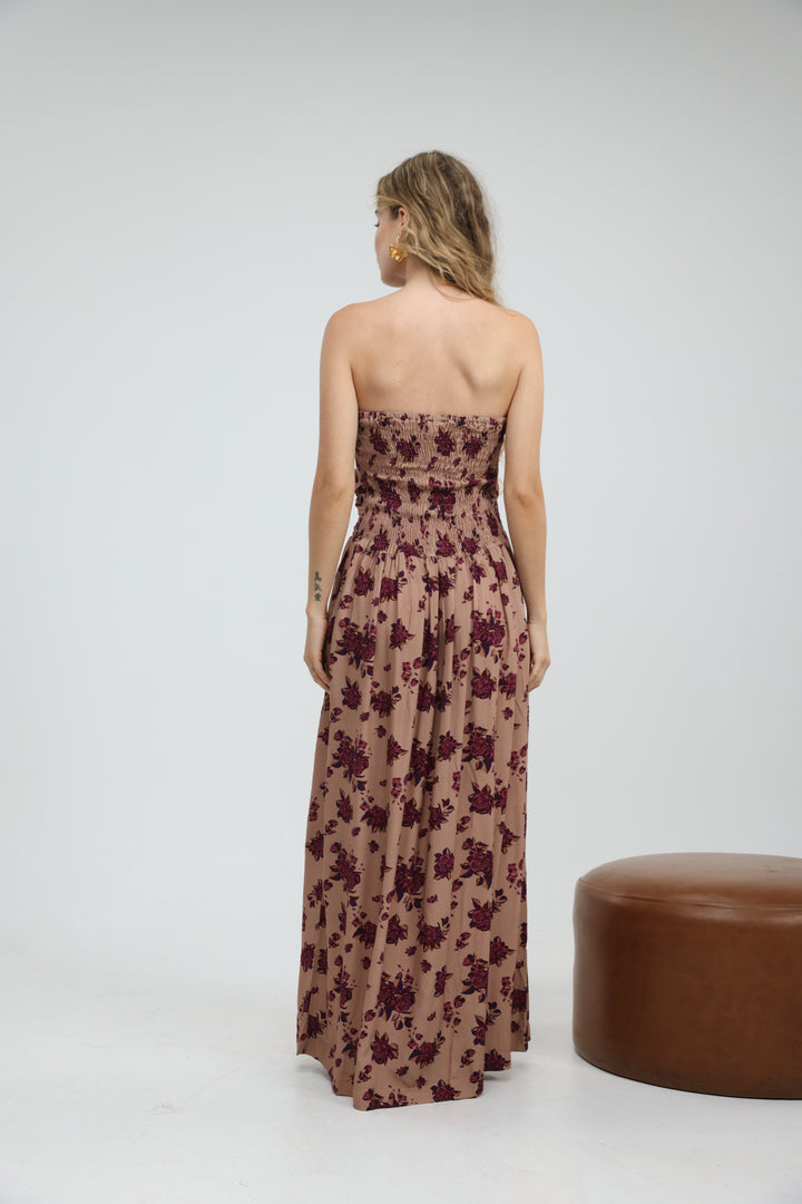 Listen Beige Floral Dress