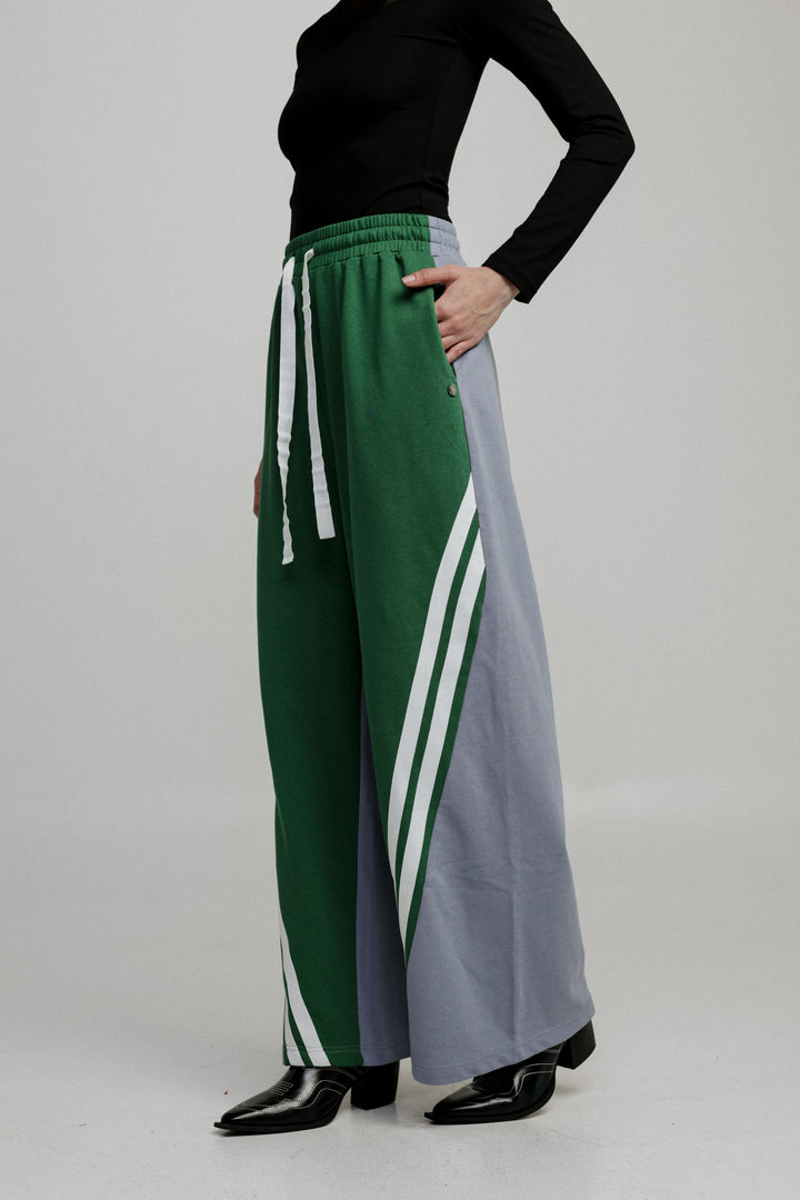 Too Cool Green Mixed Joggers