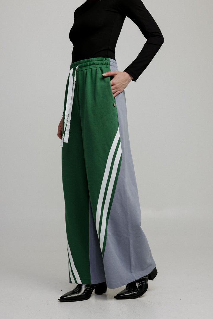 Too Cool Green Mixed Joggers