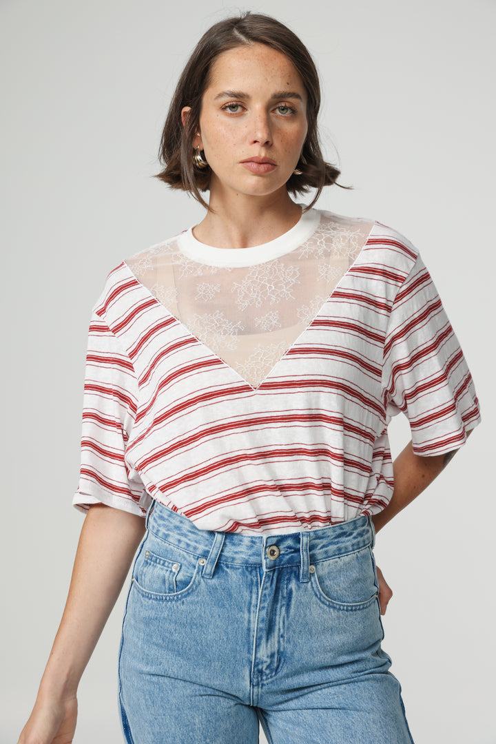 Way Red Striped T-Shirt