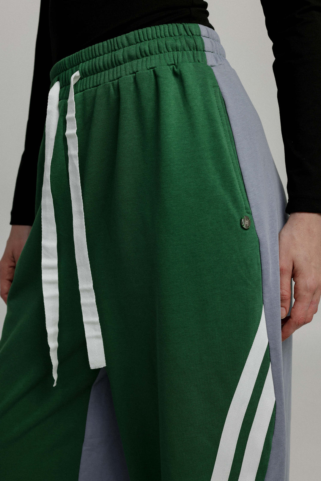 Too Cool Green Mixed Joggers