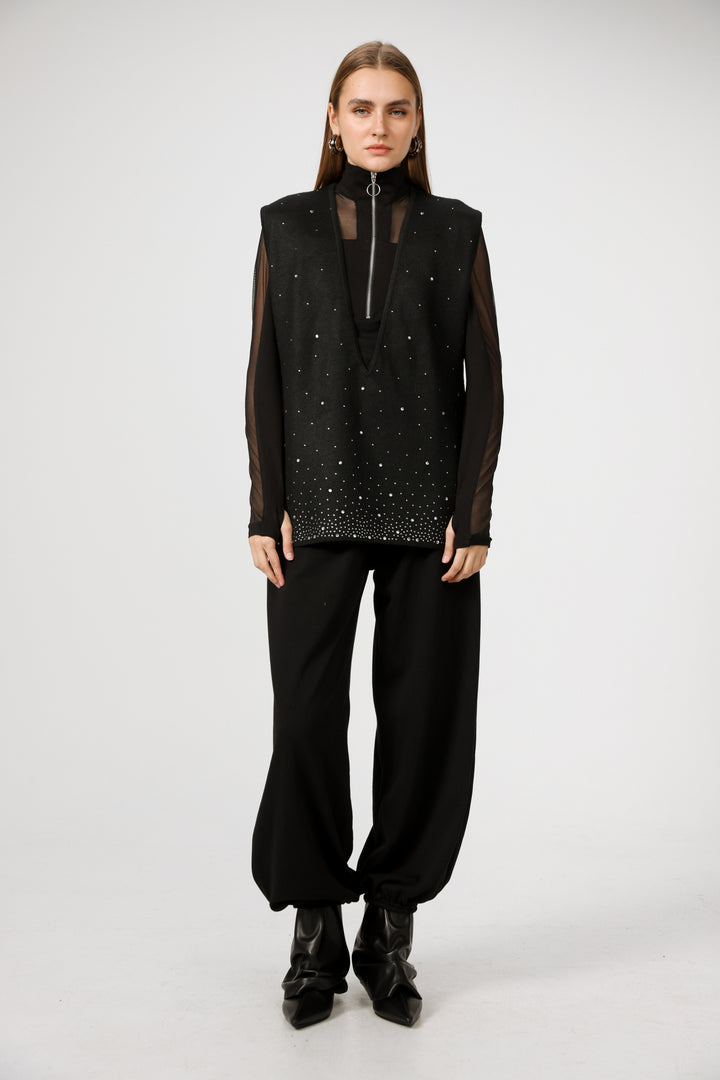 Gems Black Vest