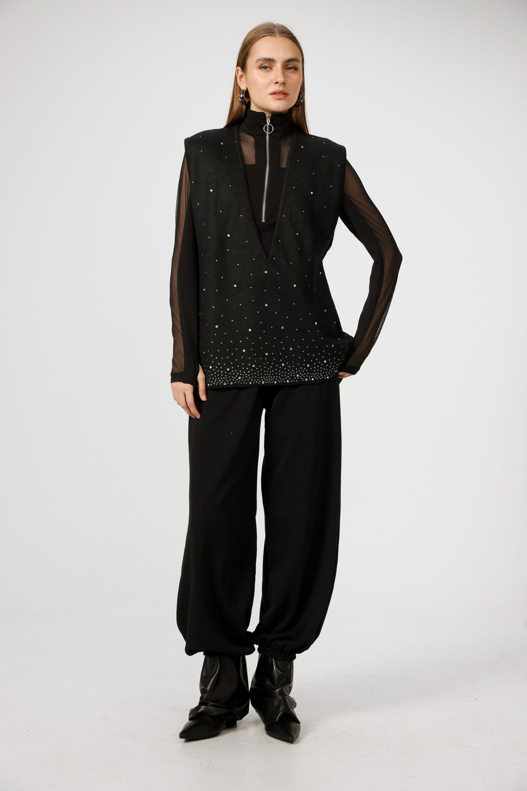 Gems Black Vest