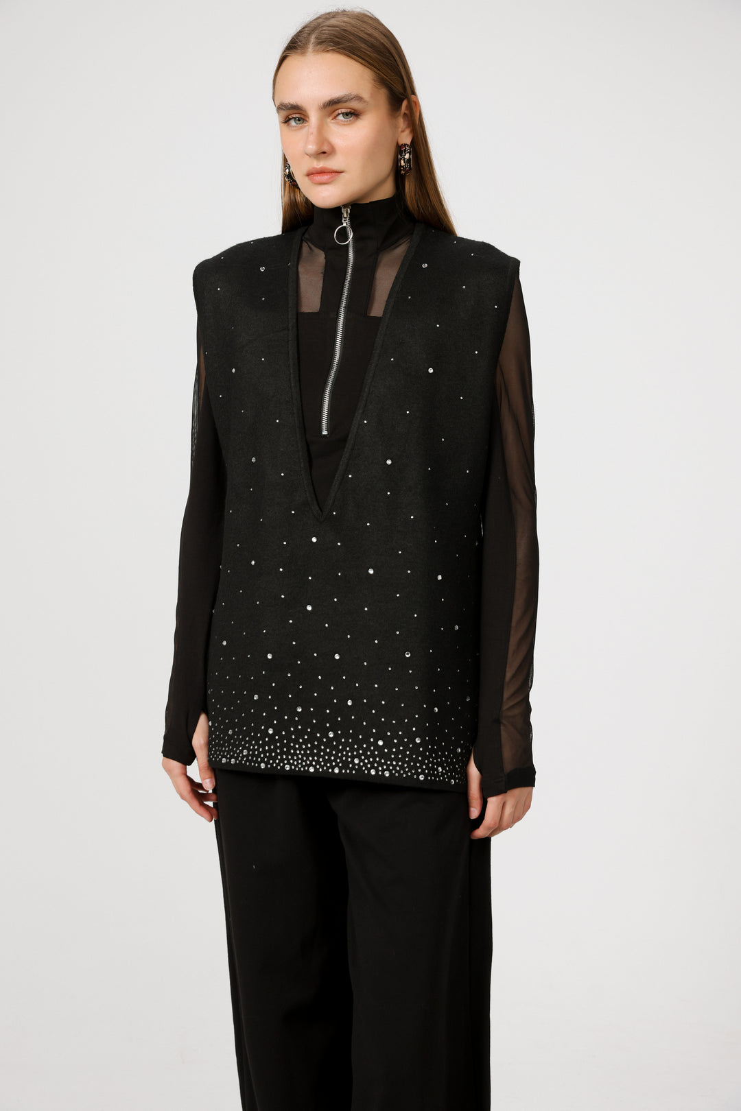 Gems Black Vest