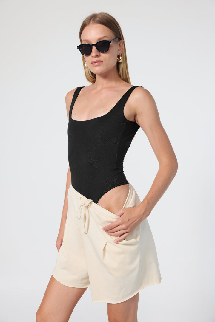 Cloud Black Bodysuit