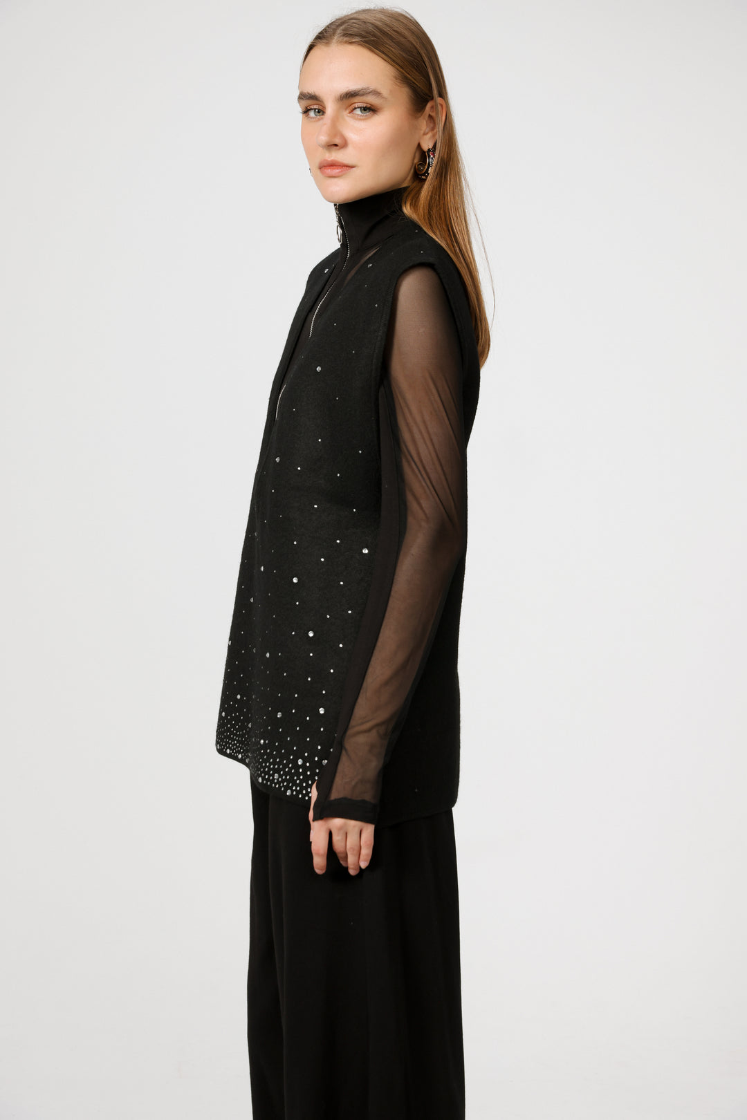 Gems Black Vest