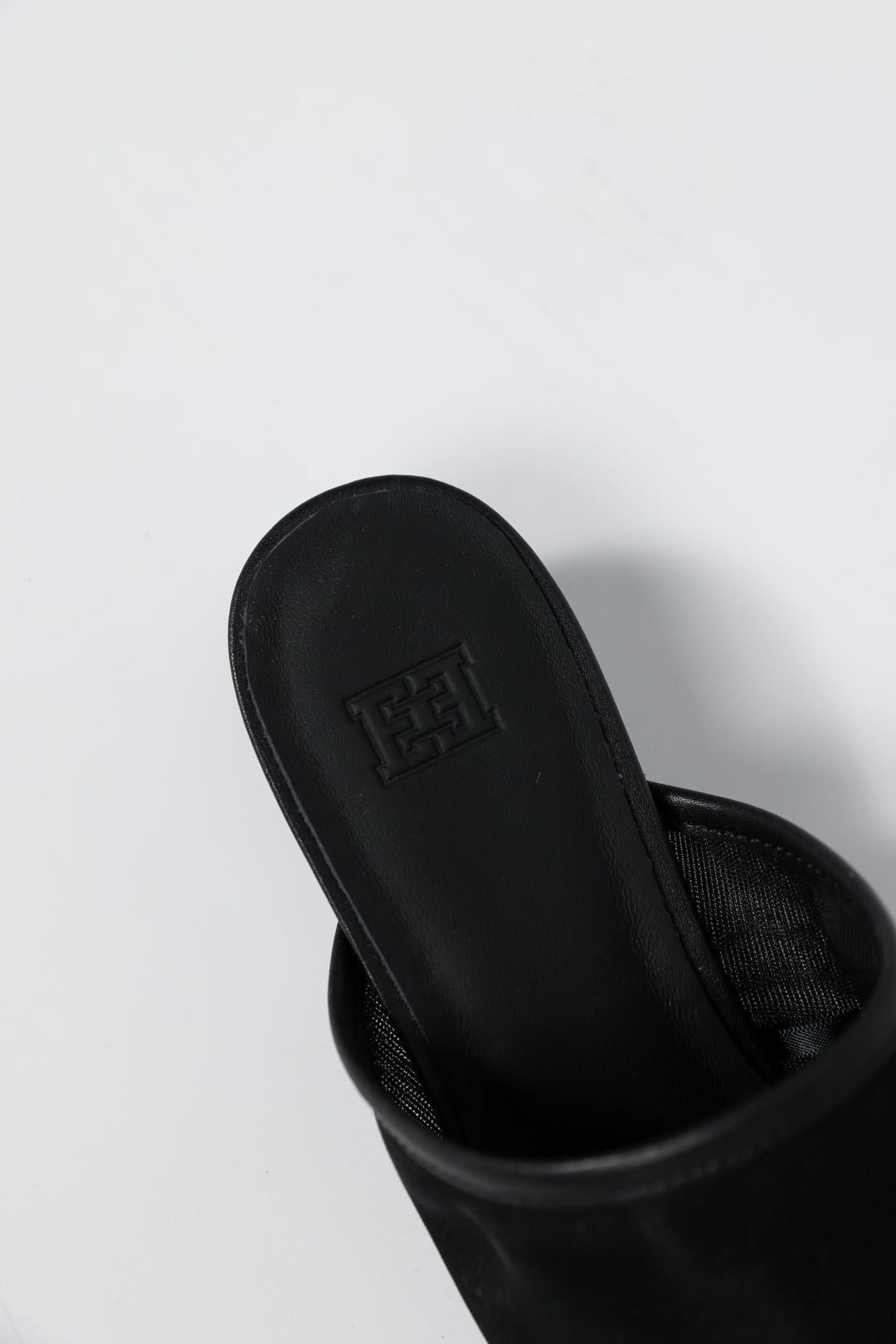 Black Mesh Mules