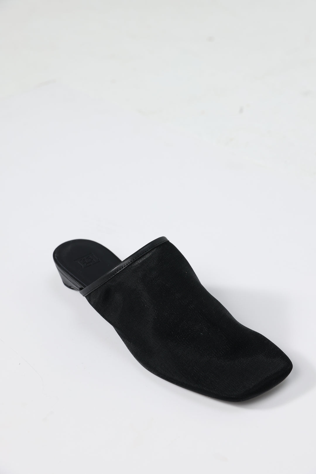 Black Mesh Mules