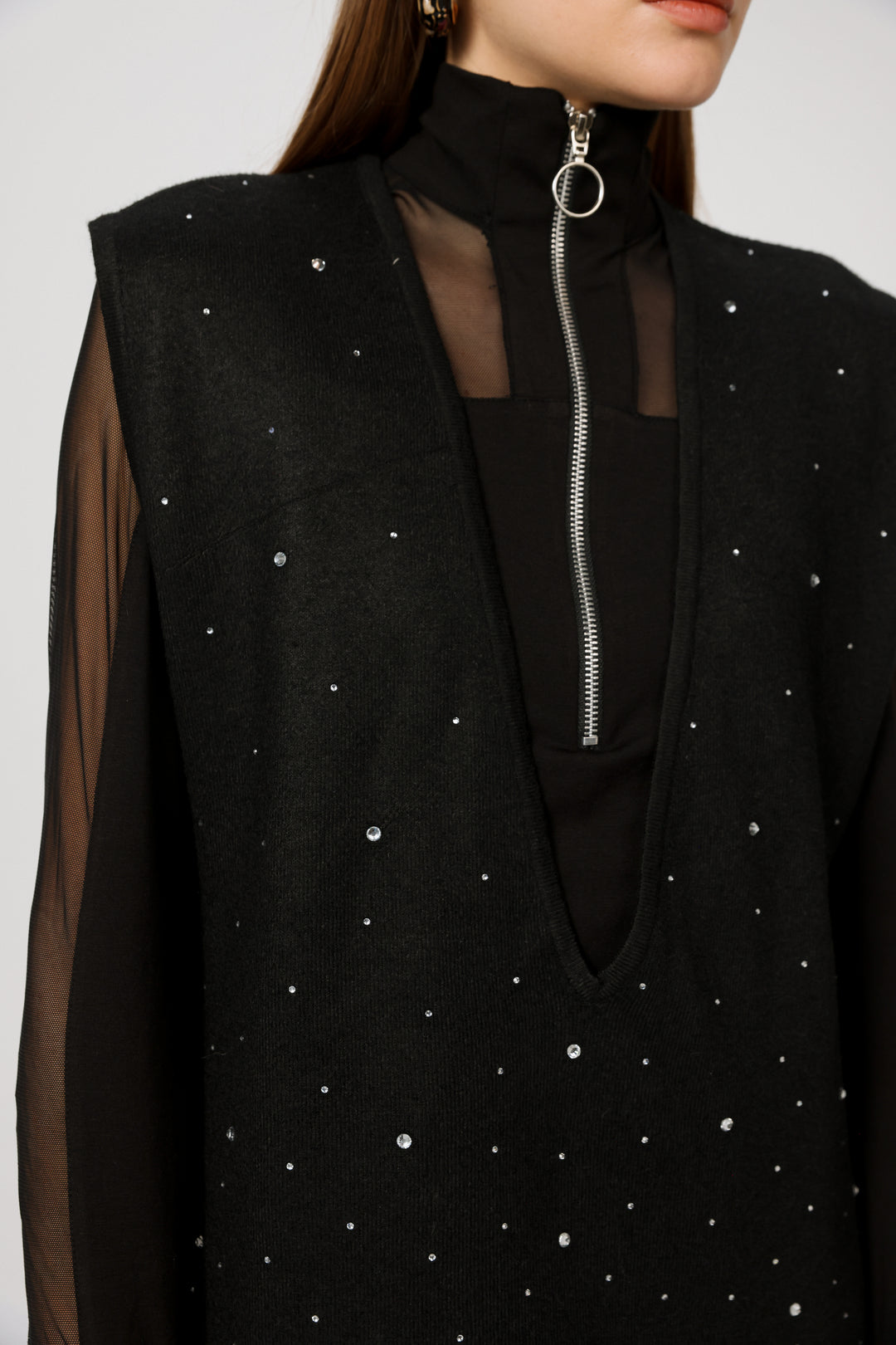Gems Black Vest